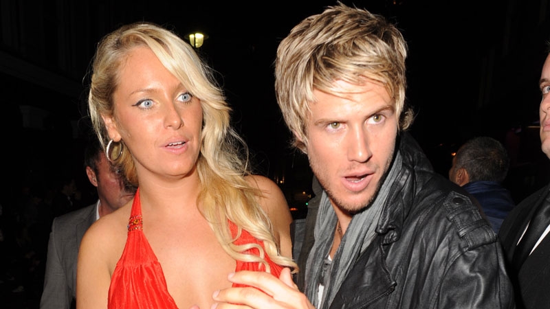 Big Brother couple at show's wrap party.