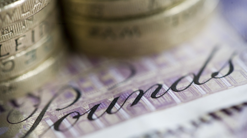 The pound has been under pressure for most of this week on 'hard Brexit' fears