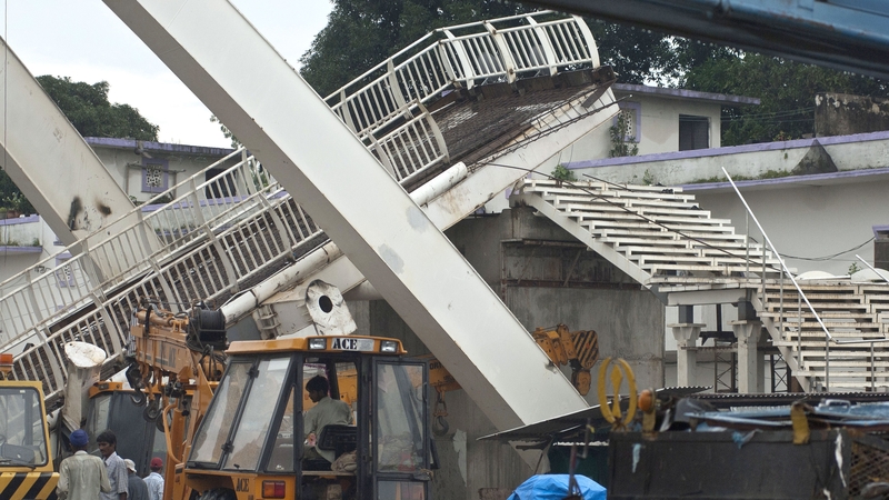 Early problems with the Commonwealth Games facilities included a bridge leading to the main stadium collapsing