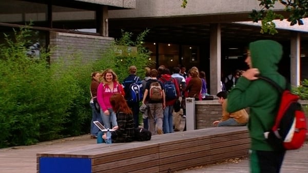 Students arriving at University College Dublin