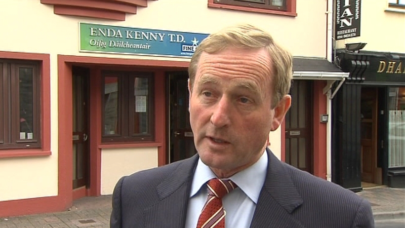 Enda Kenny - Fall in support for Fine Gael