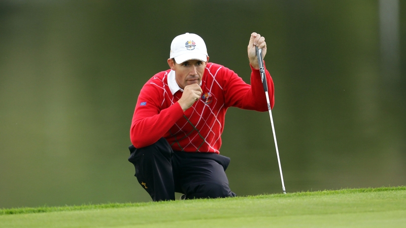 Pádraig Harrington in Ryder Cup action for Europe