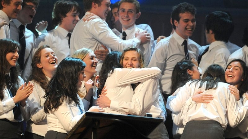 Last year's winners celebrate