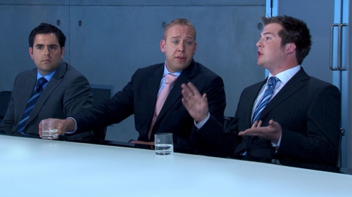 Alex, Dan and Stuart in the boardroom
