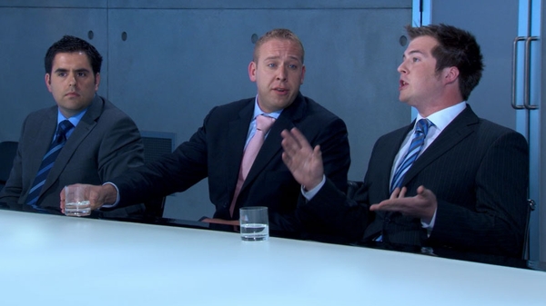 Alex, Dan and Stuart in the boardroom