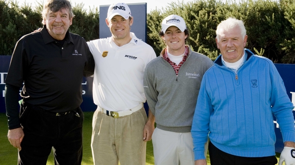 Lee Westwood and Rory McIlroy are separated by a shot at the Dunhill Links Championship