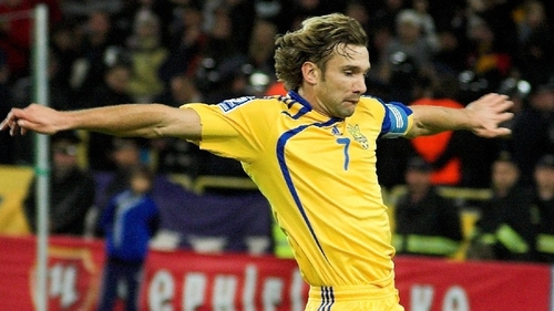 Andriy Shevchenko won 111 caps for Ukraine