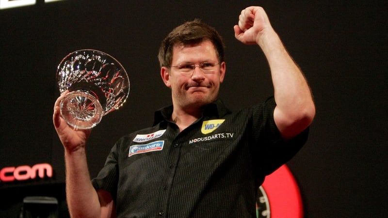James Wade with the trophy