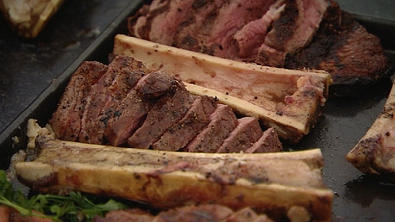 Richard Corrigan's Chargrilled Beef with Tarty, Caper Dressed & Wild Irish Salad