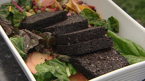 Richard Corrigan's Chard Stir-Fry with Black Pudding