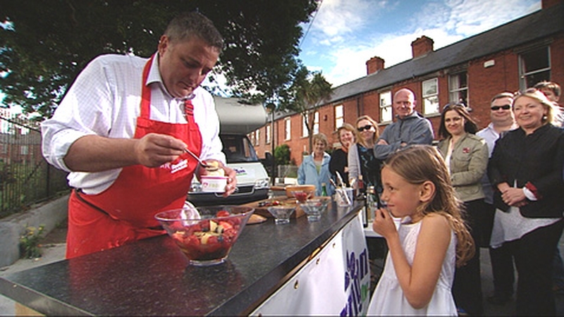 Richard Corrigan's Pears Poached in Cider with Fresh Berries