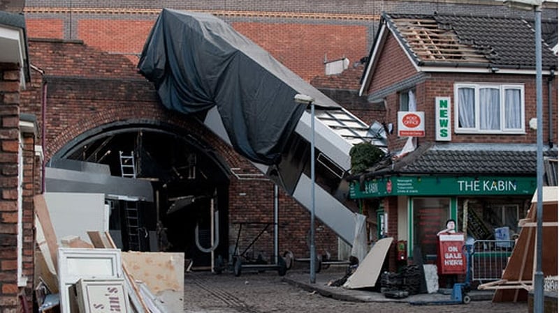 The tram crash is the biggest stunt in Coronation Street history