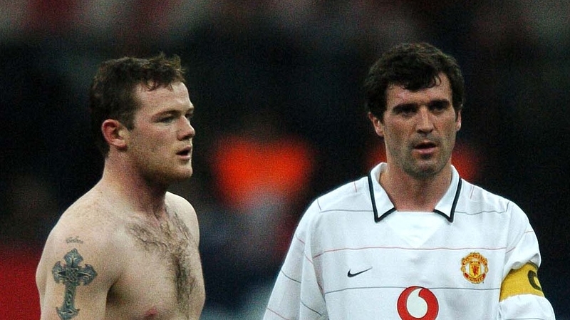 Wayne Rooney and Roy Keane: team-mates in 2005