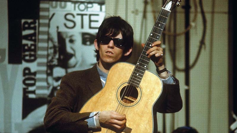 The young Keith: possibly masking a black eye