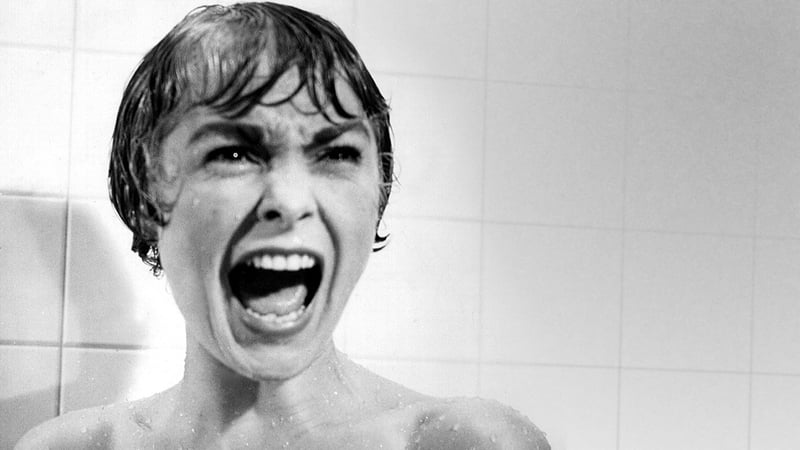 Scream Queen Janet Leigh in Alfred Hitchcock's 1960 chiller Psycho