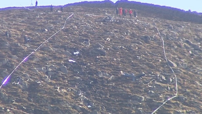 Mourne Mountains - Investigation into crash