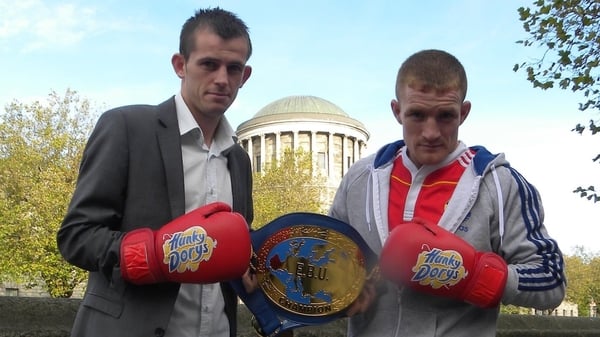 Paul Hyland and Willie Casey will fight for the European super bantamweight title on 6 November in Limerick