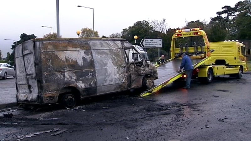 Newtownabbey - Number of youths rioted