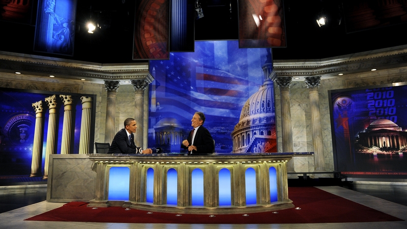 Jon Stewart TV host- organises rally