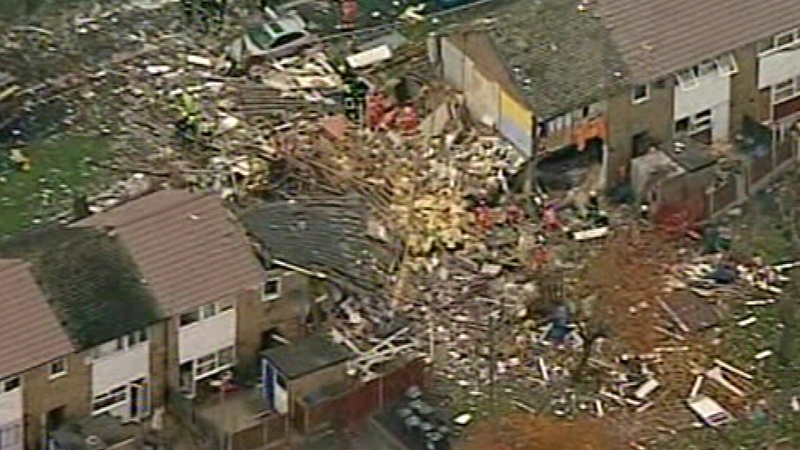 Irlam - Several homes collapsed after blast