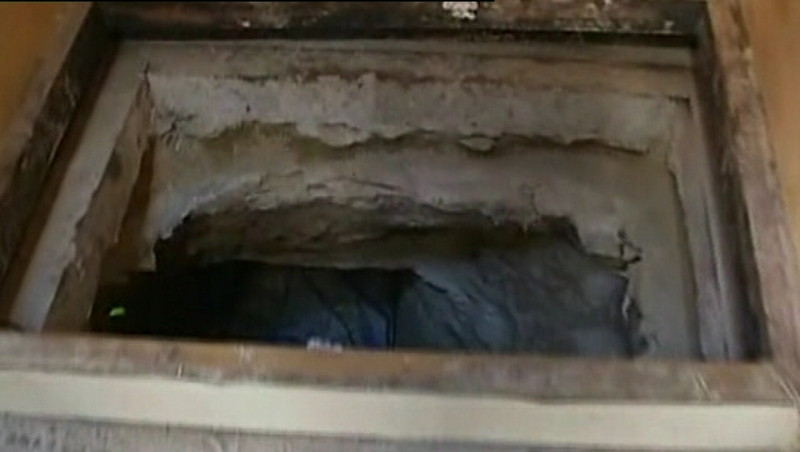 Tunnel - Investigators said the tunnel is about waist high