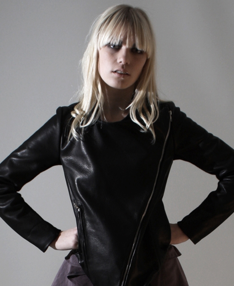 Leather jacket by Vibe Johansson