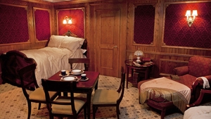 Recreation of third-class accommondation on the Titanic