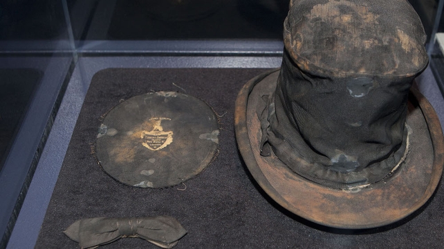 Top hat &amp; silk tie made by Herbert Johnson in New Bond Street