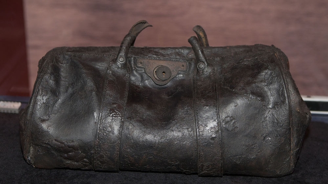 Gladstone style bag recovered from the wreck of the Titanic