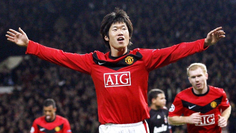 Park Ji-Sung played for Manchester United between 2005 and 2012