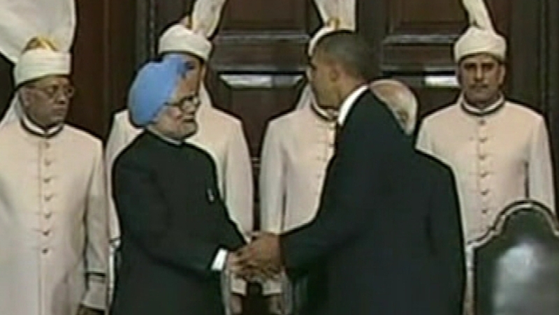 Barack Obama - Met with Indian Prime Minister Manmohan Singh
