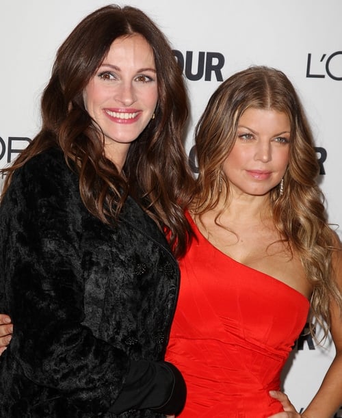 Julia Roberts and Fergie both recognised for charitable works at Glamour awards