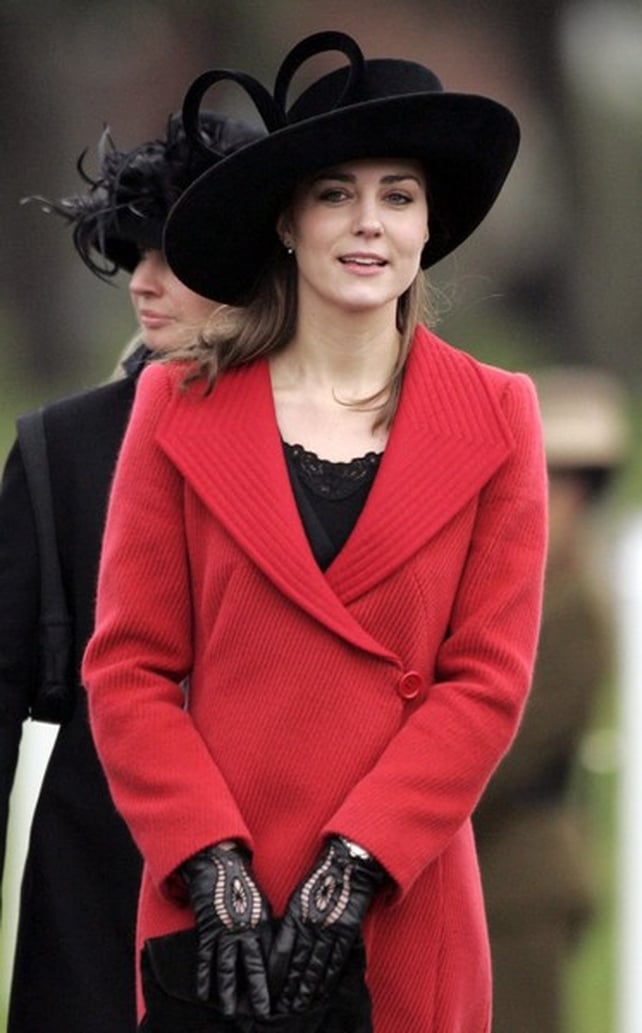Lady in red - Kate loves her hats