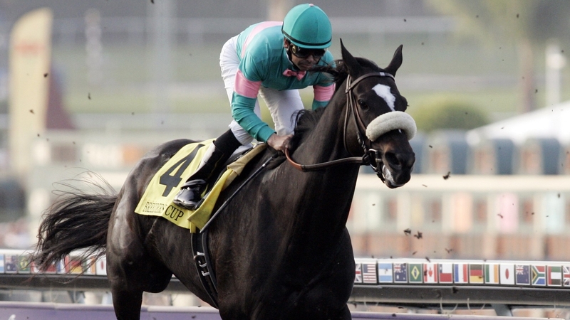 Mike Smith on Zenyatta in their 2009 Breeders Cup Classic victory