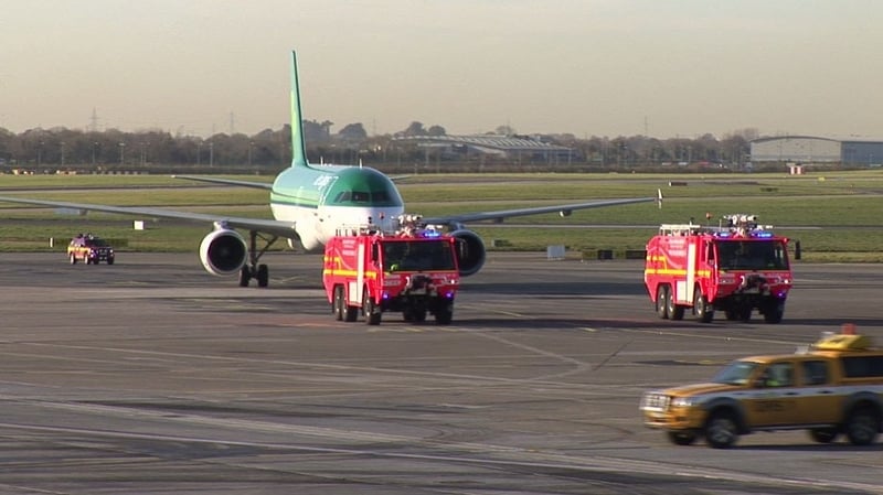 Terminal 2 - First flight arrived from Manchester this morning