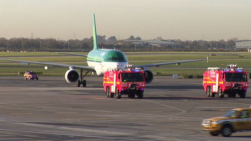 Dublin Airport - First flight arrives at Terminal 2