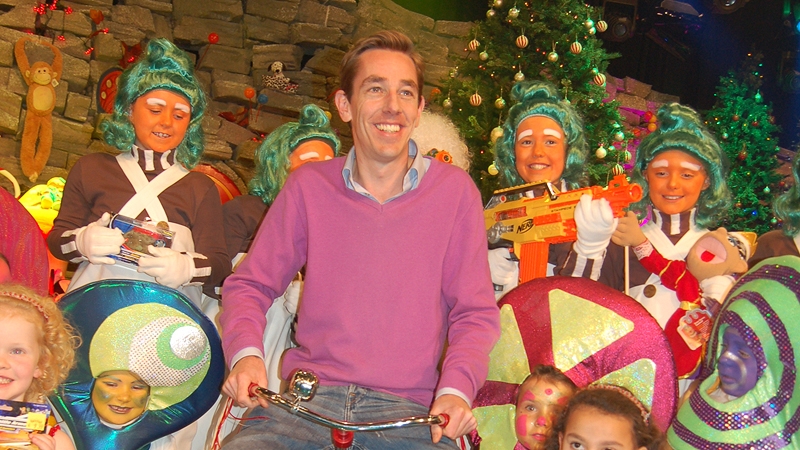Ryan Tubridy on the set of The Late Late Toy Show