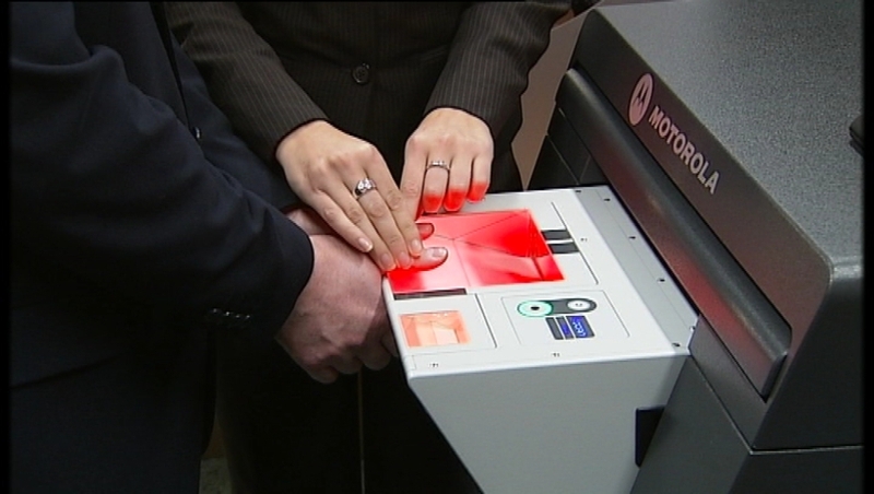 Fingerprint machine - Never used as result of industrial dispute