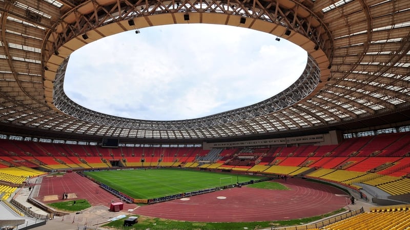 A view of the Luzhniki Stadium in Moscow