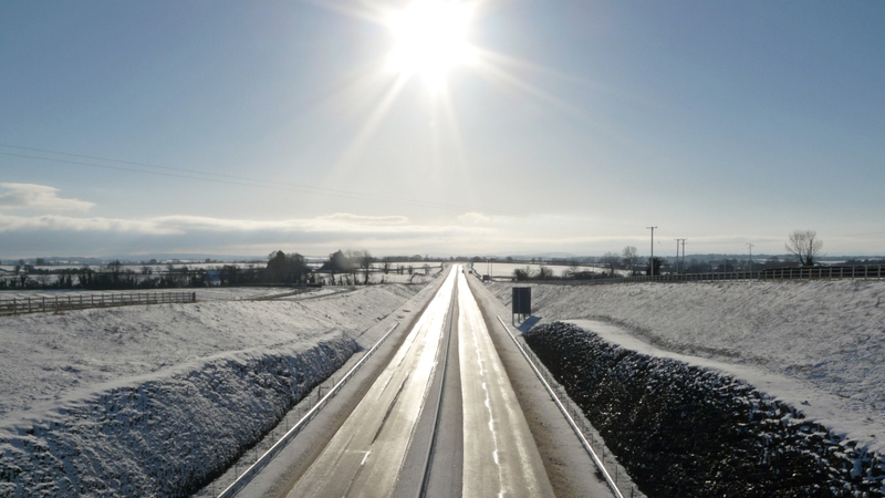 M9 Kilkenny - Motorists advised to be cautious (pic: Caroline Clifford)