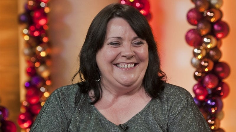 A smiling and relaxed Mary on television this morning