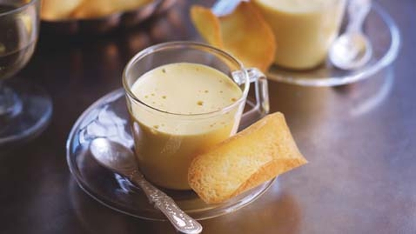 Coffee Zabaglione with Tuiles Biscuits