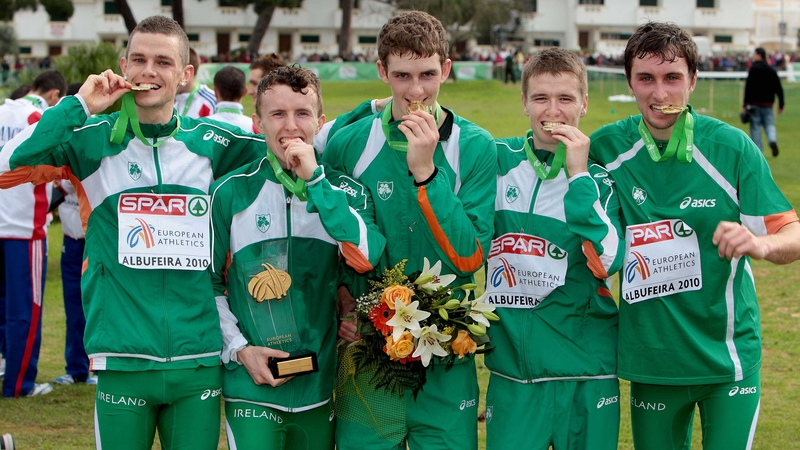 Gold-medal winners: David McCarthy Brendan O'Neill, Michael Mulhare, David Rooney and John Coghlan