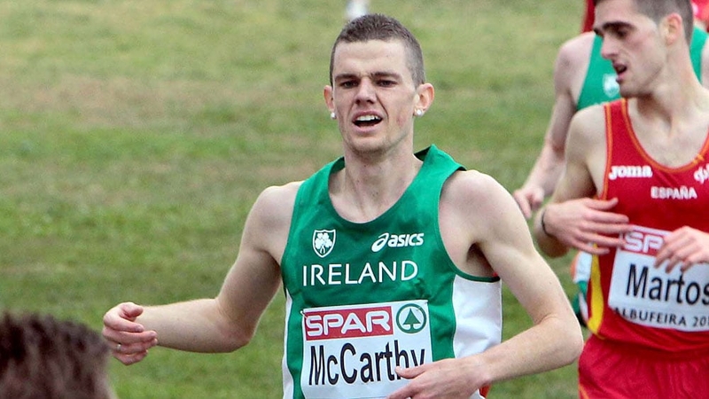 David McCarthy crosses the line