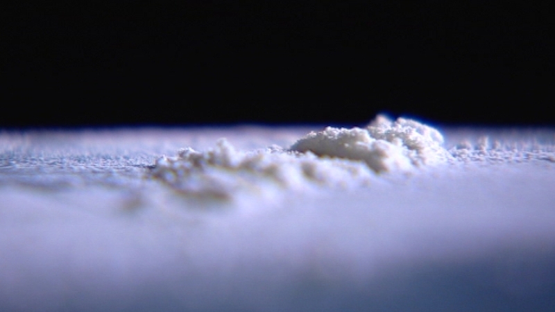 When someone has taken the drug, traces of two "marker" chemicals, benzoylecgonine and methylecgonine, are excreted from the skin