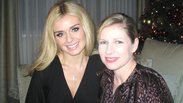 Katherine Jenkins pictured with Off The Rails presenter Sonya Lennon