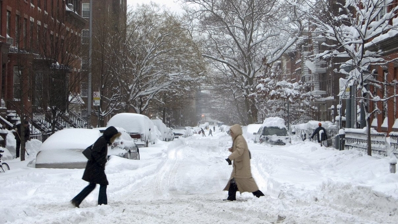 Brooklyn - New York sees heavy snowfall