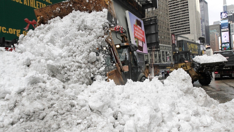 New York - Was hit earlier in the week by snow storms