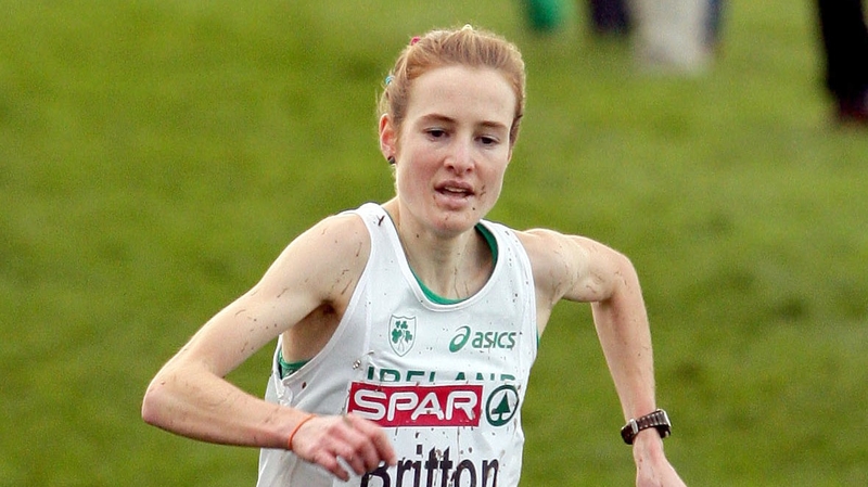Fionnuala Britton ssen here winning a cross country event in the Phoenix Park on New Year's Day