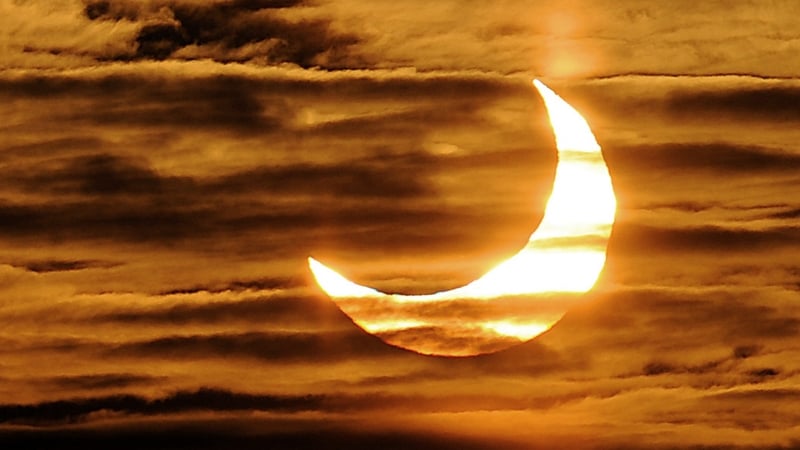 Solar eclipses occur when the Moon passes between the Sun and Earth (File pic)